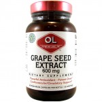 อาหารเสริม เมล็ดองุ่น grape seed ราคาส่ง ยี่ห้อ Olympian Labs Inc., Grape Seed Extract, 600 mg, 60 Veggie Caps